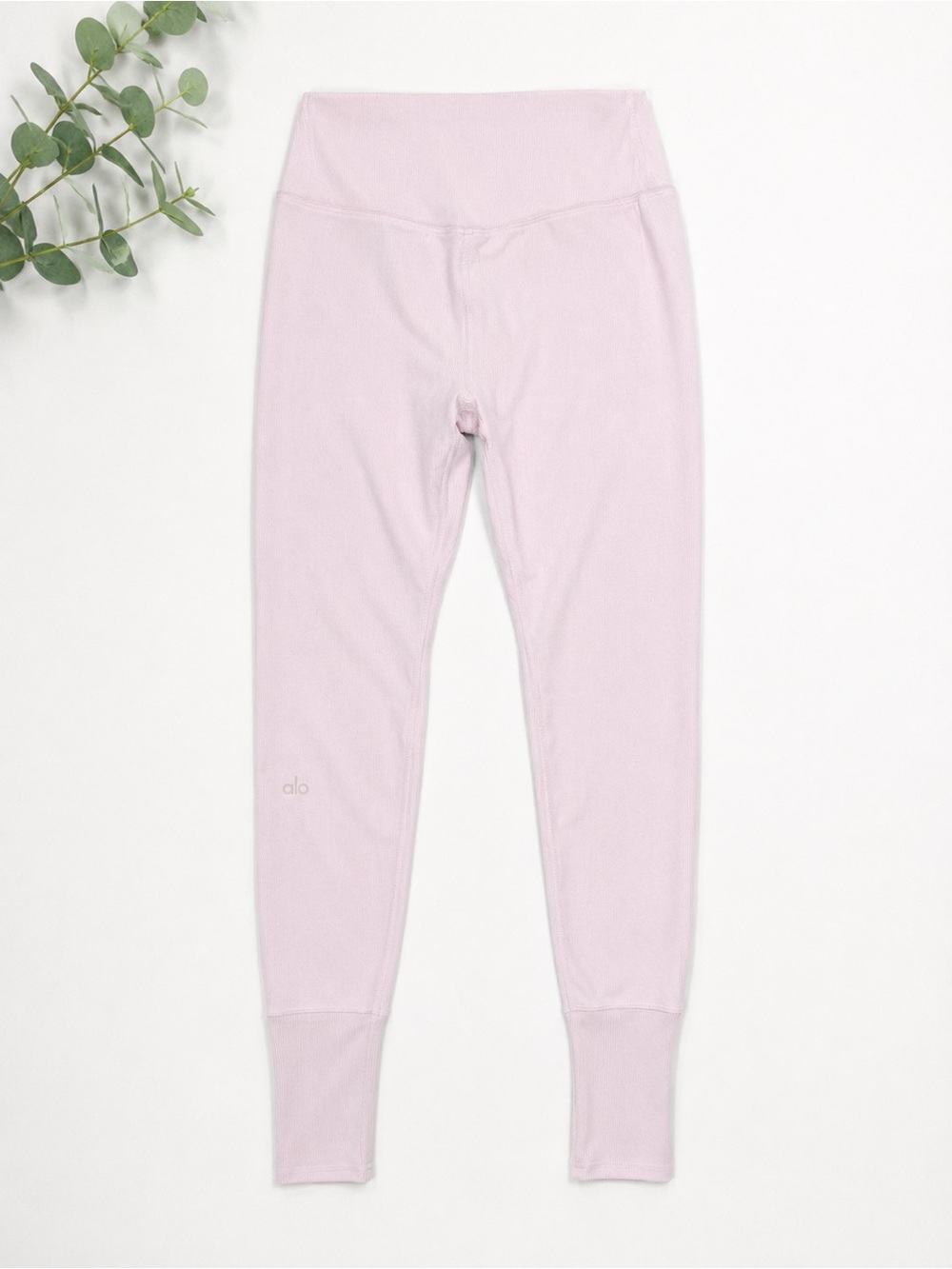 ALO Yoga Pale Pink High-Rise Track Joggers
